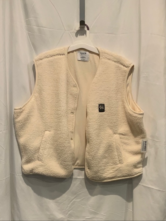 Old Navy Jackets & Blazers - Old Navy Cream Sherpa Snap-Front Vest